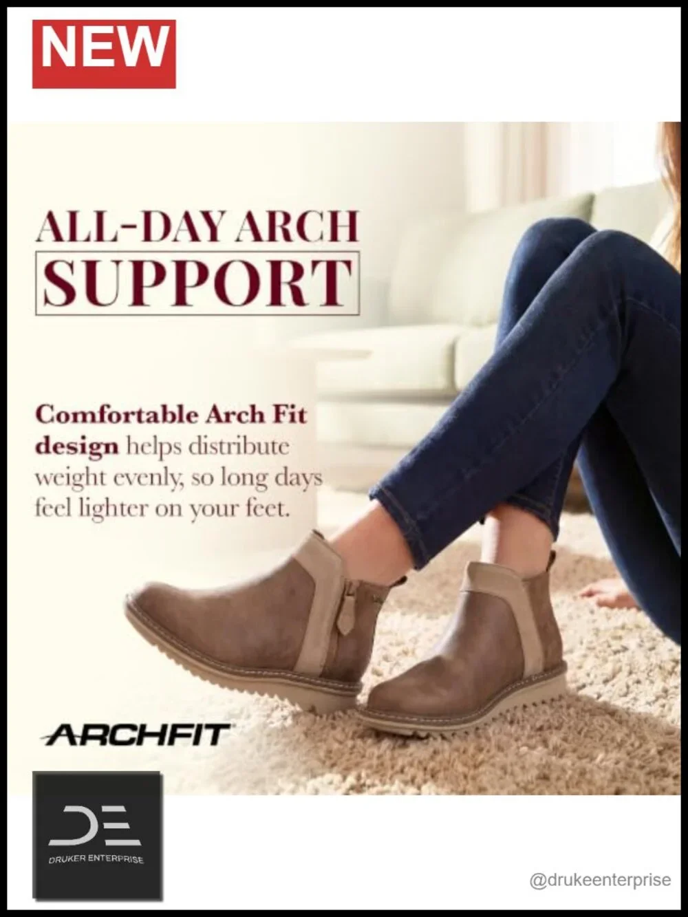 Skechers Arch Fit Ankle Boots Faux Leather Suede Side Zip Women's